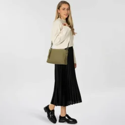 Harbour 2nd Schultertaschen<Just Pure Mirela Schultertasche Leder 20.5 cm mild pistachio