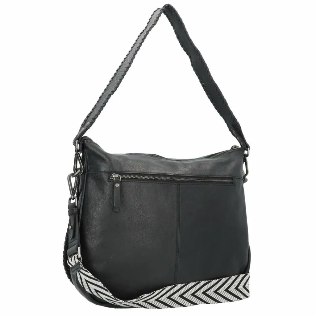 Best Harbour 2nd Just Pure Sarina Schultertasche Leder 34 cm dark ash