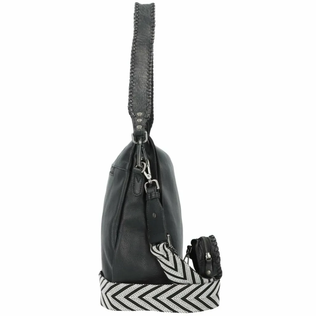 Best Harbour 2nd Just Pure Sarina Schultertasche Leder 34 cm dark ash