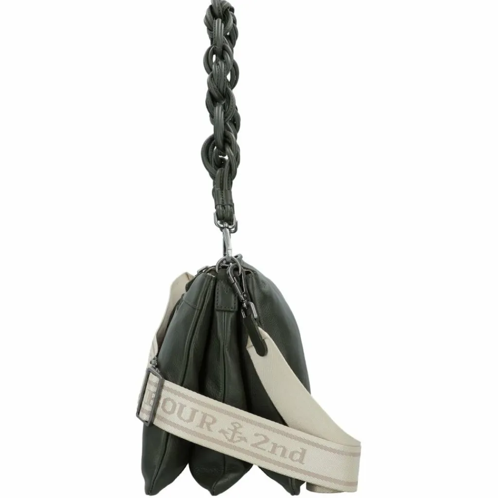 Best Harbour 2nd Just Pure Schultertasche Leder 35 cm forest green