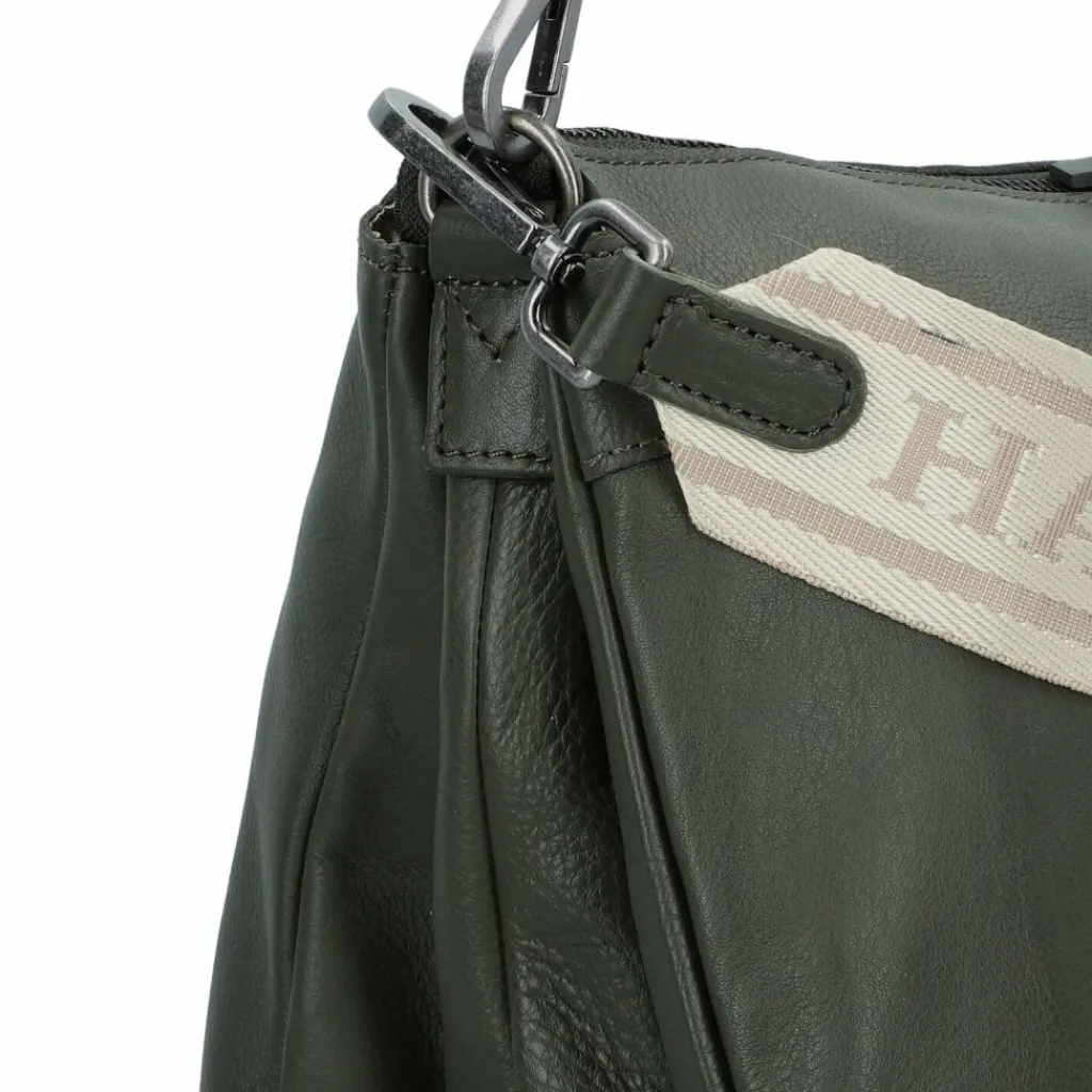 Best Harbour 2nd Just Pure Schultertasche Leder 35 cm forest green