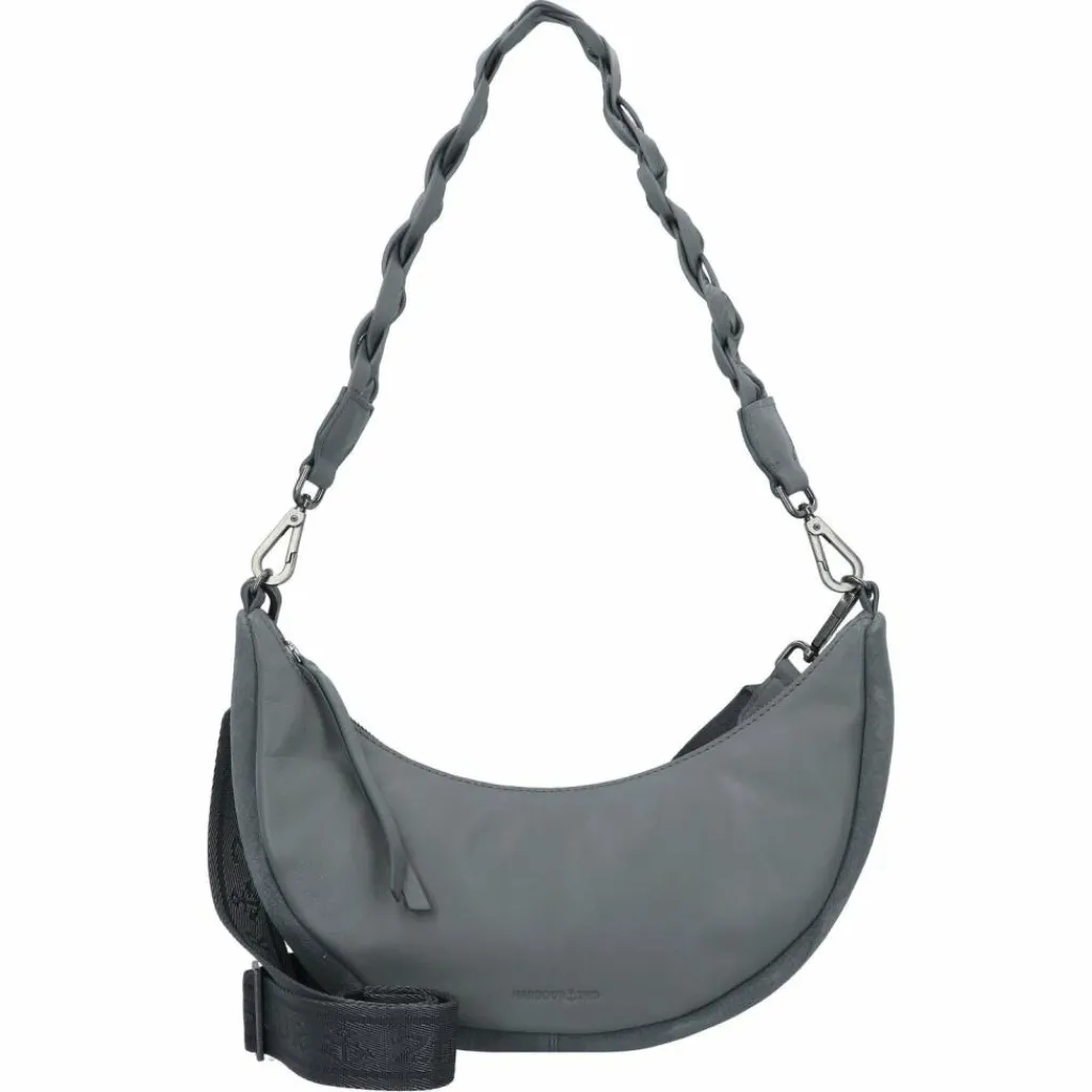 Sale Harbour 2nd Just Pure Schultertasche Leder 32 cm dolphin grey