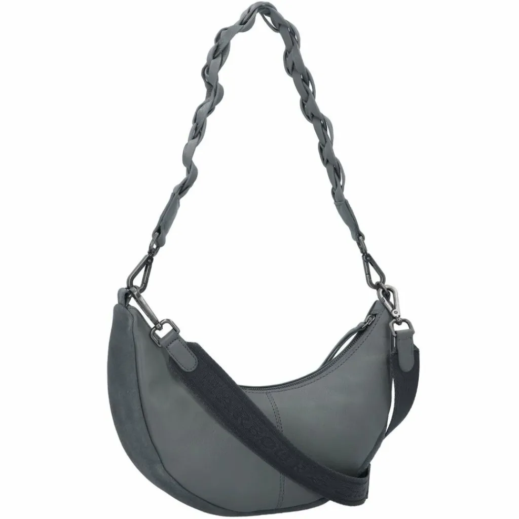 Sale Harbour 2nd Just Pure Schultertasche Leder 32 cm dolphin grey