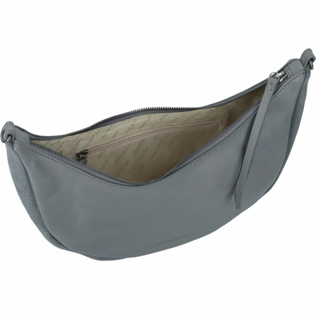 Sale Harbour 2nd Just Pure Schultertasche Leder 32 cm dolphin grey