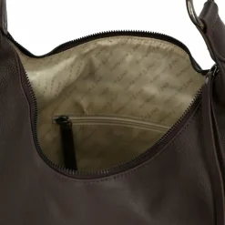 Harbour 2nd Schultertaschen<Kiana Schultertasche Leder 37 cm chocolate brown