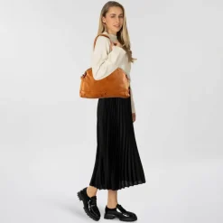 Hot Harbour 2nd Ravina Schultertasche Leder 42.5 cm oriental mustard