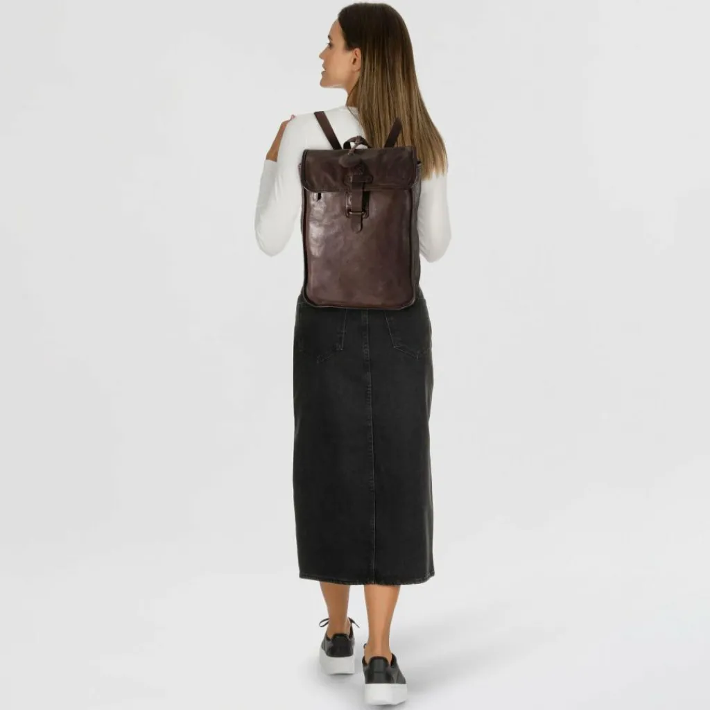 New Harbour 2nd Remy Daypack Leder 35 cm Laptopfach chocolate brown