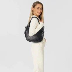 Harbour 2nd Schultertaschen<Selina Schultertasche Leder 36 cm midnight navy