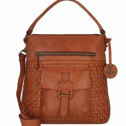 Harbour 2nd Soft Weaving Iris Schultertasche Leder 33 cm charming cognac
