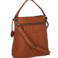 Harbour 2nd Soft Weaving Iris Schultertasche Leder 33 cm charming cognac