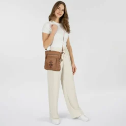 Harbour 2nd Umhängetaschen<Urban Poets Aurora-Up Umhängetasche Leder 28 cm spicy ginger