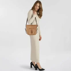 Harbour 2nd Schultertaschen|Henkeltaschen<Urban Poets Baily Schultertasche Leder 35 cm spicy ginger