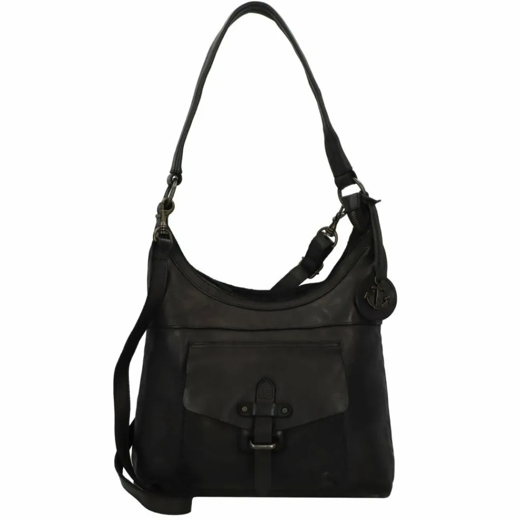 Harbour 2nd Schultertaschen<Urban Poets Cameron Schultertasche Leder 24 cm dark ash