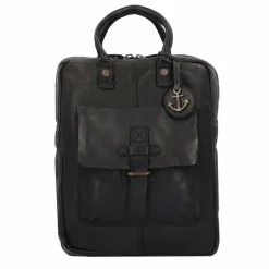Harbour 2nd Henkeltaschen<Urban Poets Handtasche Leder 23 cm Laptopfach dark ash