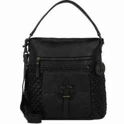 Best Harbour 2nd Urban Poets Iris-Up Schultertasche Leder 33 cm dark ash