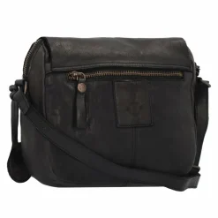 Discount Harbour 2nd Urban Poets Reese Umhängetasche Leder 27 cm dark ash