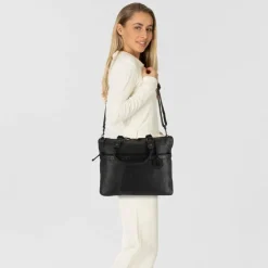 Best Harbour 2nd Urban Poets Vega Laptoptasche Leder 38 cm dark ash