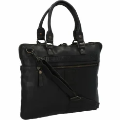 Best Harbour 2nd Urban Poets Vega Laptoptasche Leder 38 cm dark ash