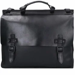 Harold's Laptoptaschen|Aktentaschen<Aberdeen Aktentasche Leder 39 cm Laptopfach schwarz