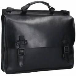 Harold's Laptoptaschen|Aktentaschen<Aberdeen Aktentasche Leder 39 cm Laptopfach schwarz
