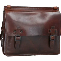 Harold's Messenger Bags|Laptoptaschen<Aberdeen Messenger Leder 37 cm Laptopfach braun