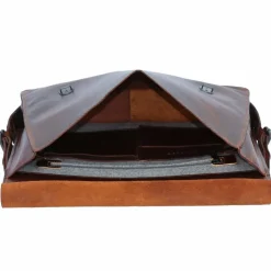 Harold's Messenger Bags|Laptoptaschen<Aberdeen Messenger Leder 37 cm Laptopfach braun