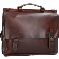Harold's Messenger Bags|Laptoptaschen<Aberdeen Messenger Leder 40 cm Laptopfach braun