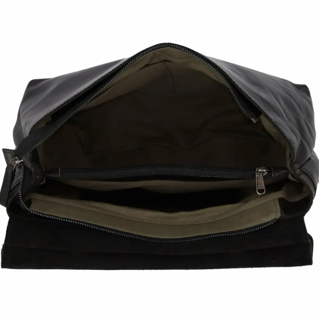 Harold's Schultertaschen<Aberdeen Schultertasche Leder 32 cm schwarz