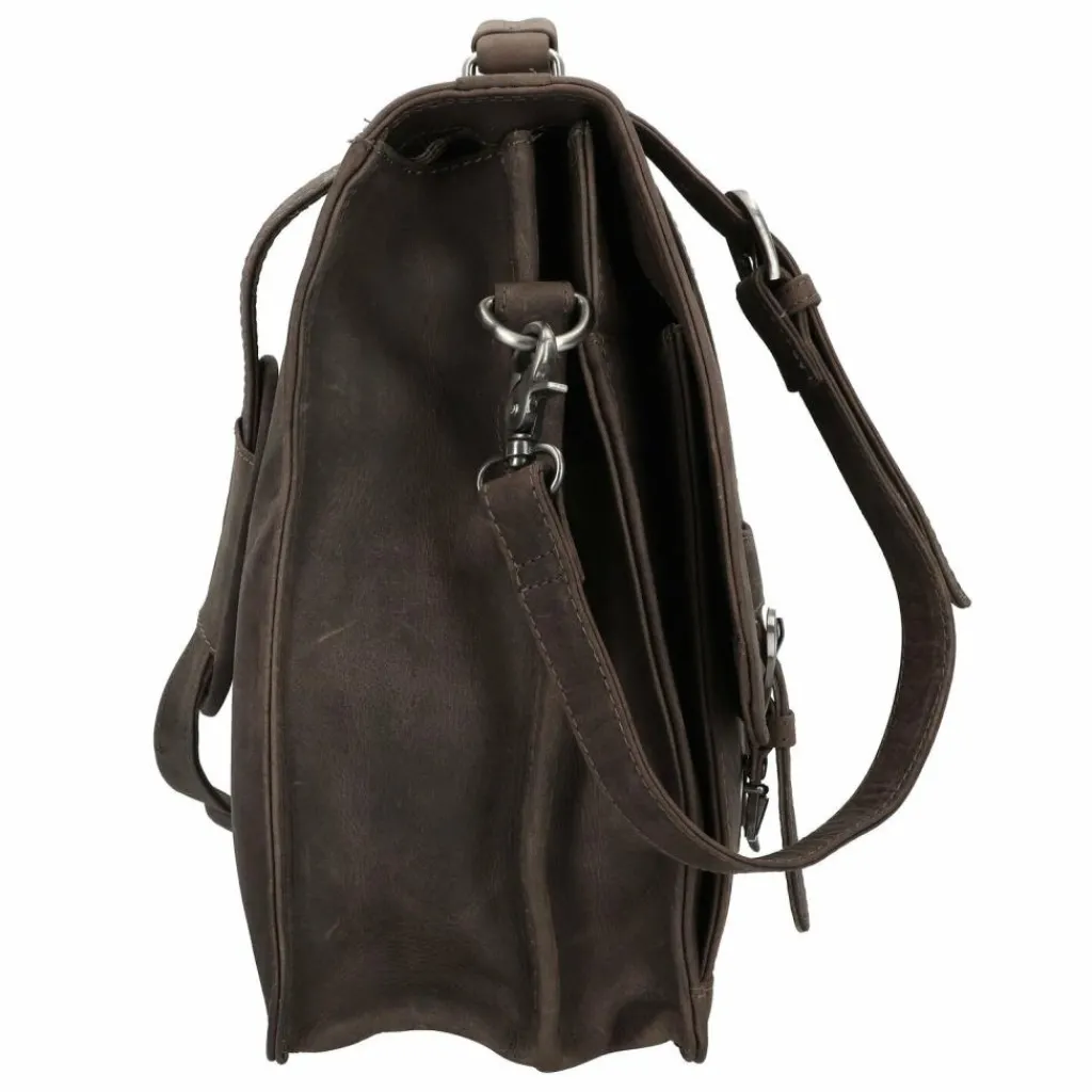 Harold's Aktentaschen<Antico Aktentasche II Leder 42 cm taupe