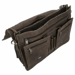 Harold's Aktentaschen<Antico Aktentasche II Leder 42 cm taupe