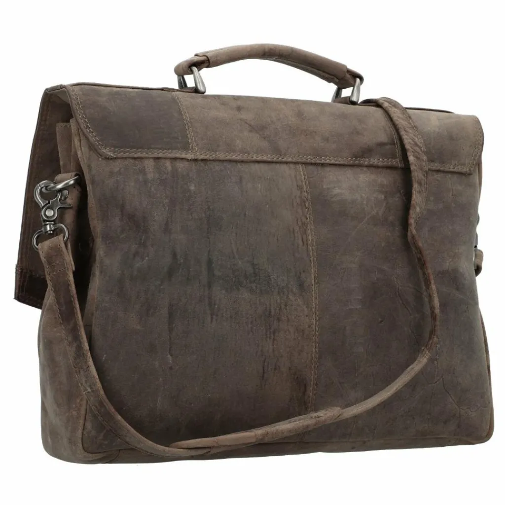 Harold's Aktentaschen<Antico Aktentasche III Leder 40 cm taupe