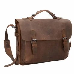 New Harold's Antik Aktentasche Leder 38 cm natur