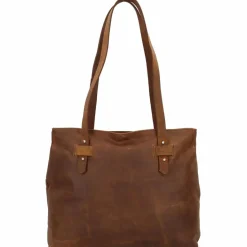 New Harold's Antik Schultertasche Leder 37 cm natur