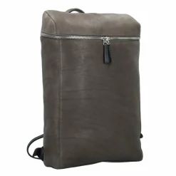 Harold's Lederrucksäcke|Daypacks<Box Daypack Leder 40 cm Laptopfach taupe