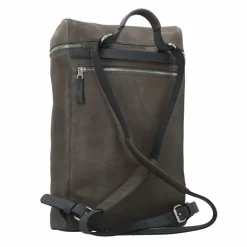 Harold's Lederrucksäcke|Daypacks<Box Daypack Leder 40 cm Laptopfach taupe