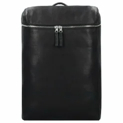 Harold's Lederrucksäcke|Daypacks<Box Daypack Leder 40 cm Laptopfach schwarz