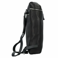Harold's Lederrucksäcke|Daypacks<Box Daypack Leder 40 cm Laptopfach schwarz