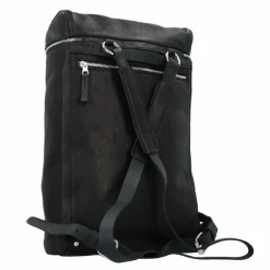 Harold's Lederrucksäcke|Daypacks<Box Daypack Leder 40 cm Laptopfach schwarz