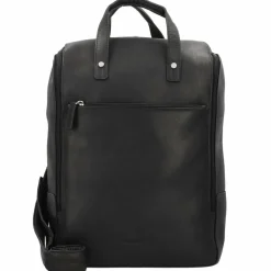 New Harold's Campo Rucksack Leder 45 cm Laptopfach schwarz