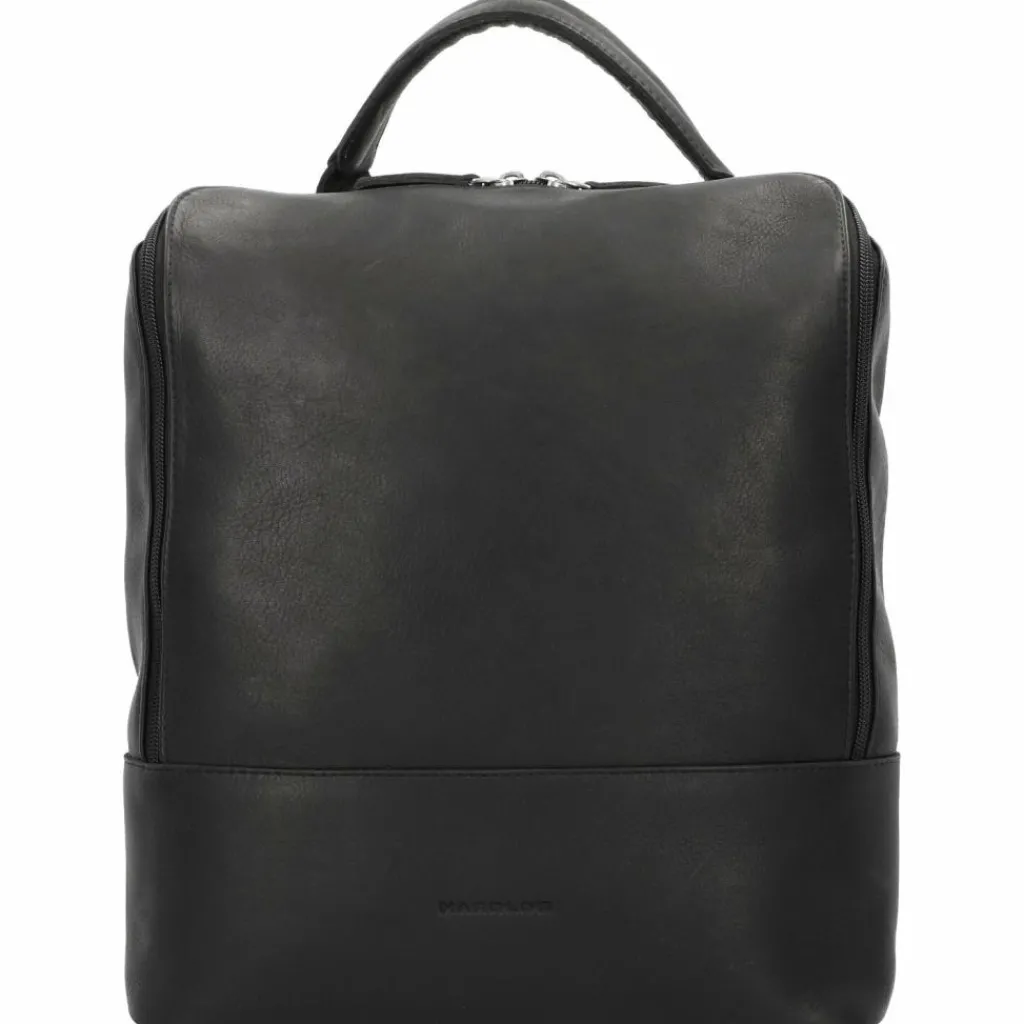 Harold's Lederrucksäcke|Business-Rucksäcke<Campo Rucksack Leder 35 cm Laptopfach schwarz