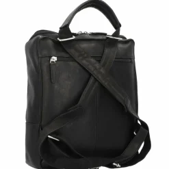 Harold's Lederrucksäcke|Business-Rucksäcke<Campo Rucksack Leder 35 cm Laptopfach schwarz