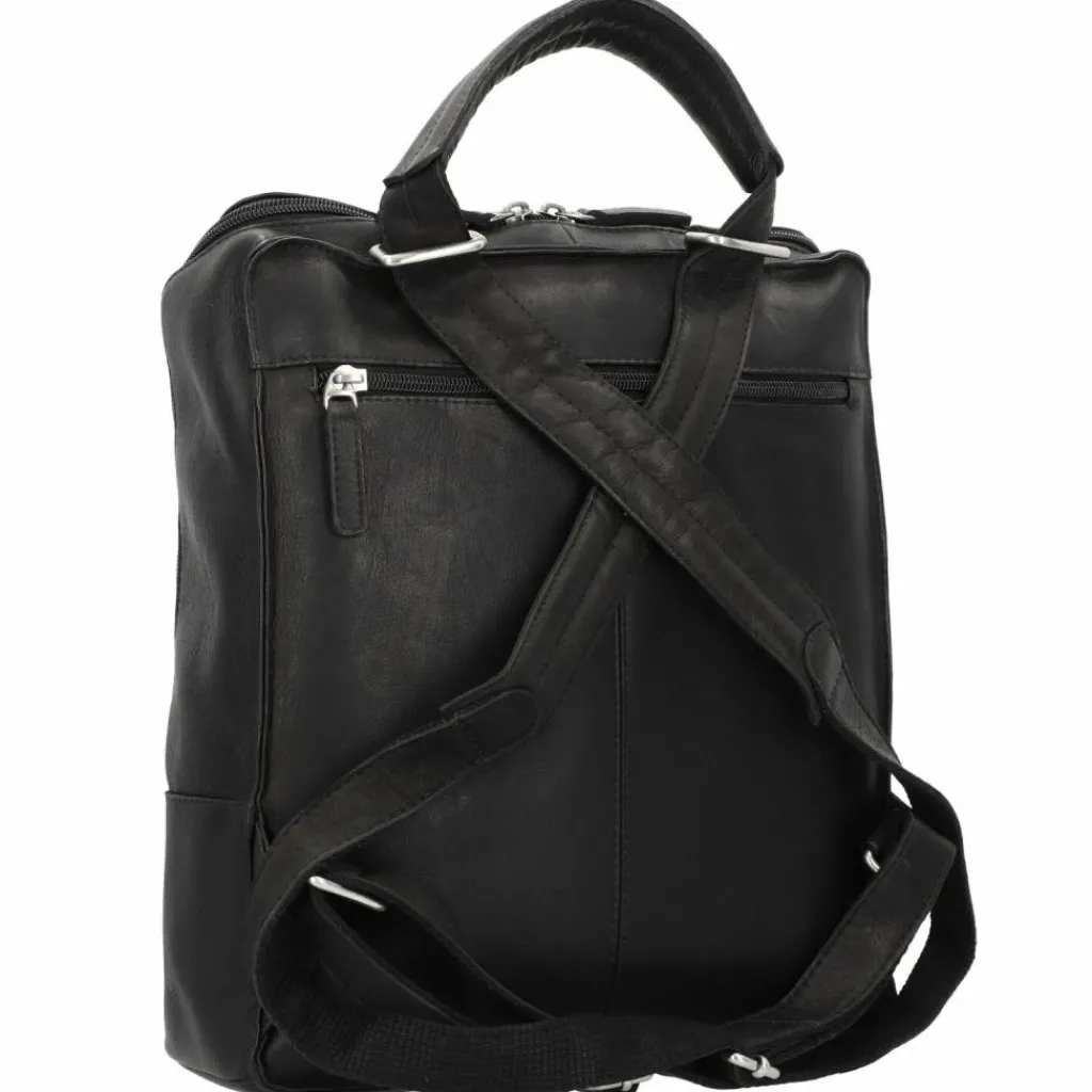 Harold's Lederrucksäcke|Business-Rucksäcke<Campo Rucksack Leder 35 cm Laptopfach schwarz