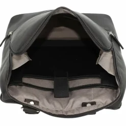 Harold's Lederrucksäcke|Business-Rucksäcke<Campo Rucksack Leder 35 cm Laptopfach schwarz