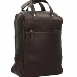 New Harold's Campo Rucksack Leder 45 cm Laptopfach braun