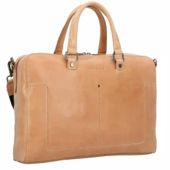 Harold's Laptoptaschen|Aktentaschen<Caugio Aktentasche Leder 41 cm Laptopfach camel