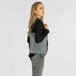 Best Harold's Caugio Schultertasche Leder 27 cm gruen