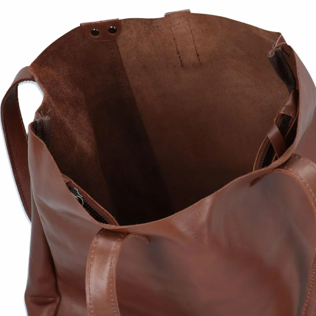 Harold's Henkeltaschen|Schultertaschen<Caugio Schultertasche Leder 33 cm cognac