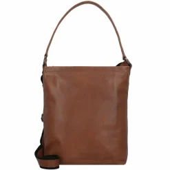 Harold's Schultertaschen<Caugio Schultertasche Leder 27 cm cognac