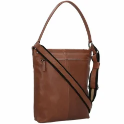 Harold's Schultertaschen<Caugio Schultertasche Leder 27 cm cognac