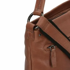 Harold's Schultertaschen<Caugio Schultertasche Leder 27 cm cognac
